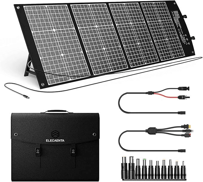 Elecaenta 120W Portable Solar Panel